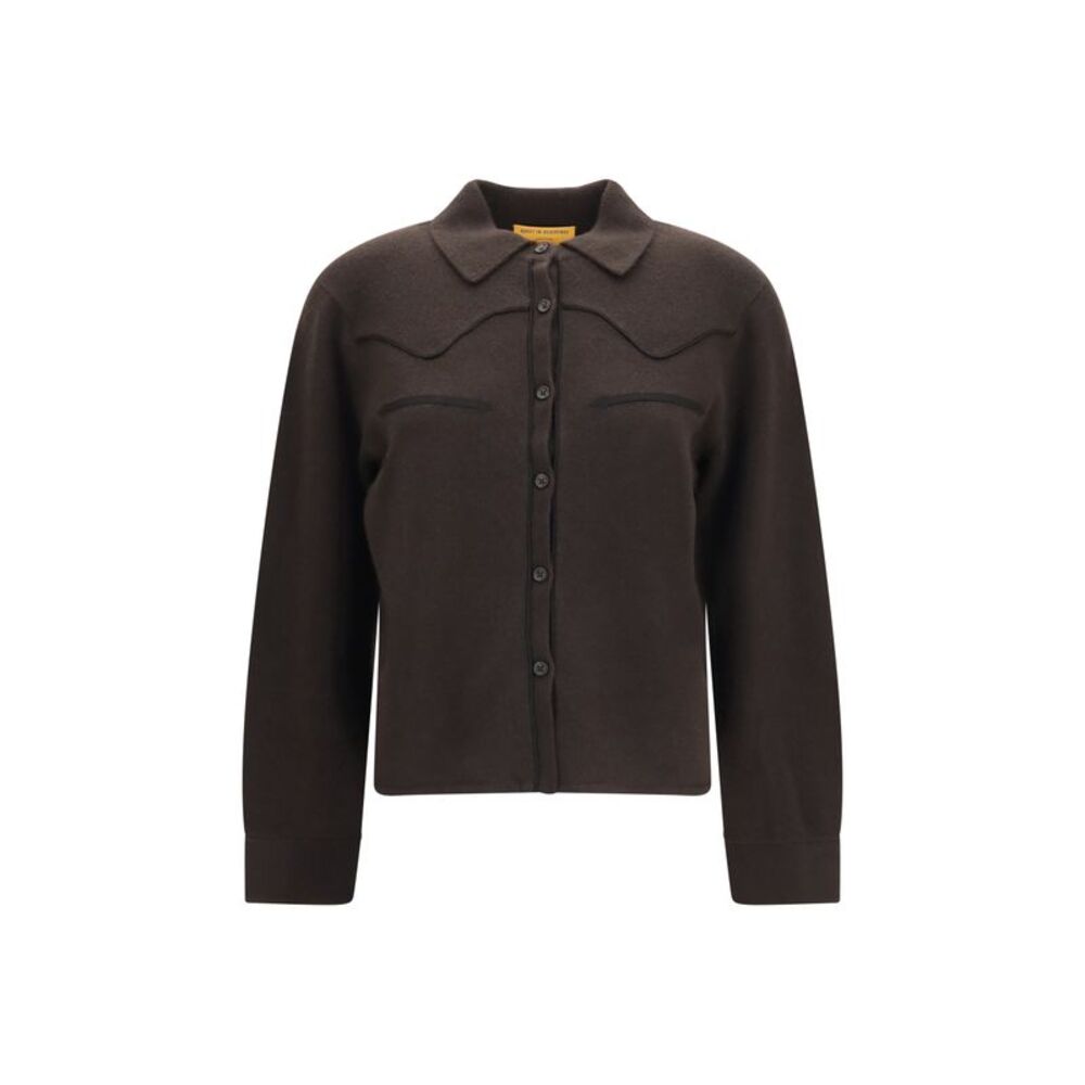 Guest In Residence Women Cropped Western Cashmere Shirt